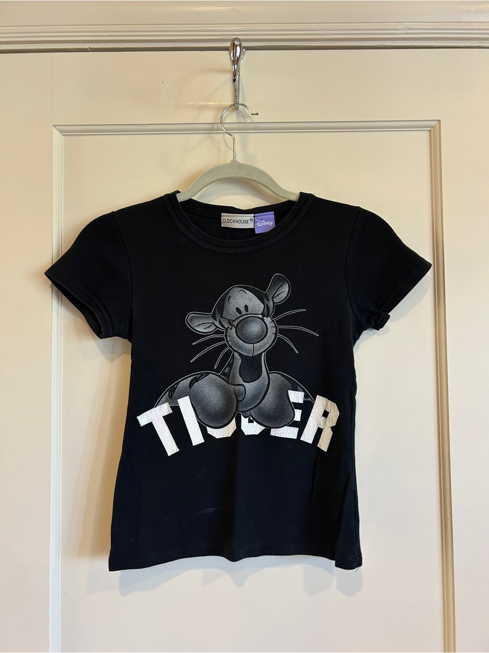 Disney Black Tigger Graphic Short Sleeve Tee